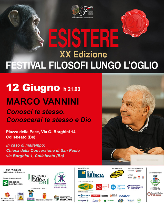 Vannini al Festival Filosofi lungo l'Oglio 2025