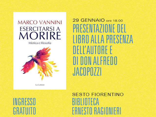 A Sesto Fiorentino presentazione del libro "Esercitarsi a morire"